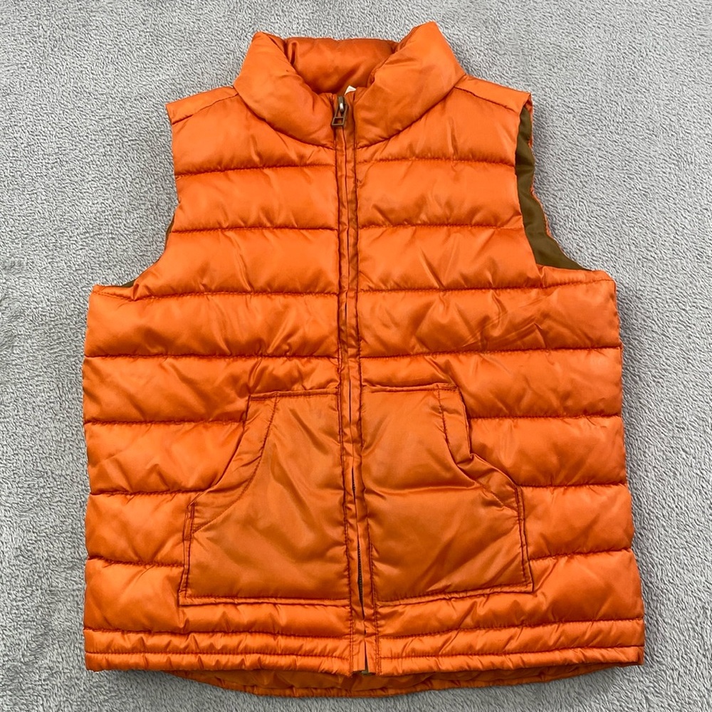 Crazy 8 size 4 Orange Full Zip‎ Puffer Vest